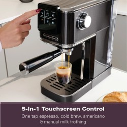 Hamilton Beach BaristaPro Touch 5-in-1 Espresso Machine Black