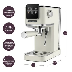Hamilton Beach BaristaPro Touch 5-in-1 Macchina per Espresso Crema