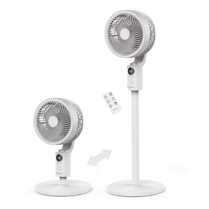 Rediffusion Air360 Oscillating Pedestal Fan | White
