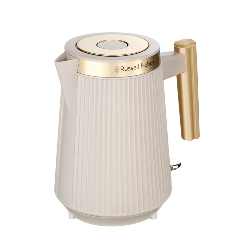 Russell Hobbs 26751 Brontë-kedel i sten 1.7L — Guld accent riflet design