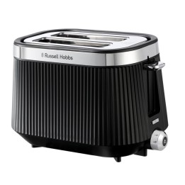 Russell Hobbs 26760 Brontë 2-Slice Toaster Black — Matte Fluted Design