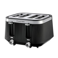 Russell Hobbs 26770 Brontë 4-Snijtoaster Zwart — Breed Sleuf Mat Design