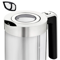 WMF Lono 0413150011 electric kettle 1.7 L 3000 W Chrome, Transparent -