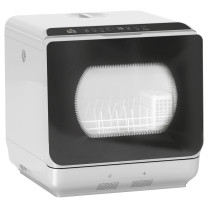 HOMCOM Table Top Dishwasher with Built-in 6L Water Tank, Mini Countert