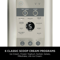 Ninja CREAMi Scoop & Swirl 13-dans-1 Machine à glace et à crème glacée molle NC701UKSTGD – Stone Gold