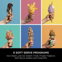 Ninja CREAMi Scoop & Swirl 13-dans-1 Machine à glace et à crème glacée molle NC701UKSTGD – Stone Gold