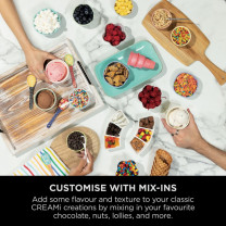 Ninja CREAMi Scoop & Swirl 13-dans-1 Machine à glace et à crème glacée molle NC701UKSTGD – Stone Gold