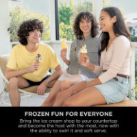 Ninja CREAMi Scoop & Swirl 13-i-1 Ismaskine & Soft Serve-maskine NC701UKSTGD – Stone Gold