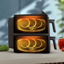 Philips 4000 Series 10L Stacked Dual Basket Airfryer NA460/09