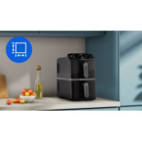 Philips 4000 Series 10L Stacked Dual Basket Airfryer NA460/09