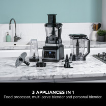 Ninja 3-in-1 Food Processor & Blender 1200W BN800UK