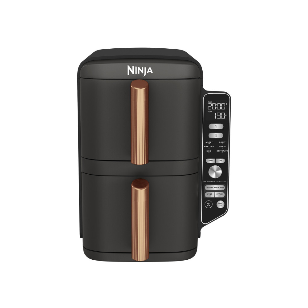 Ninja Double Stack XL 9.5L Air Fryer SL400UKCP Black & Copper