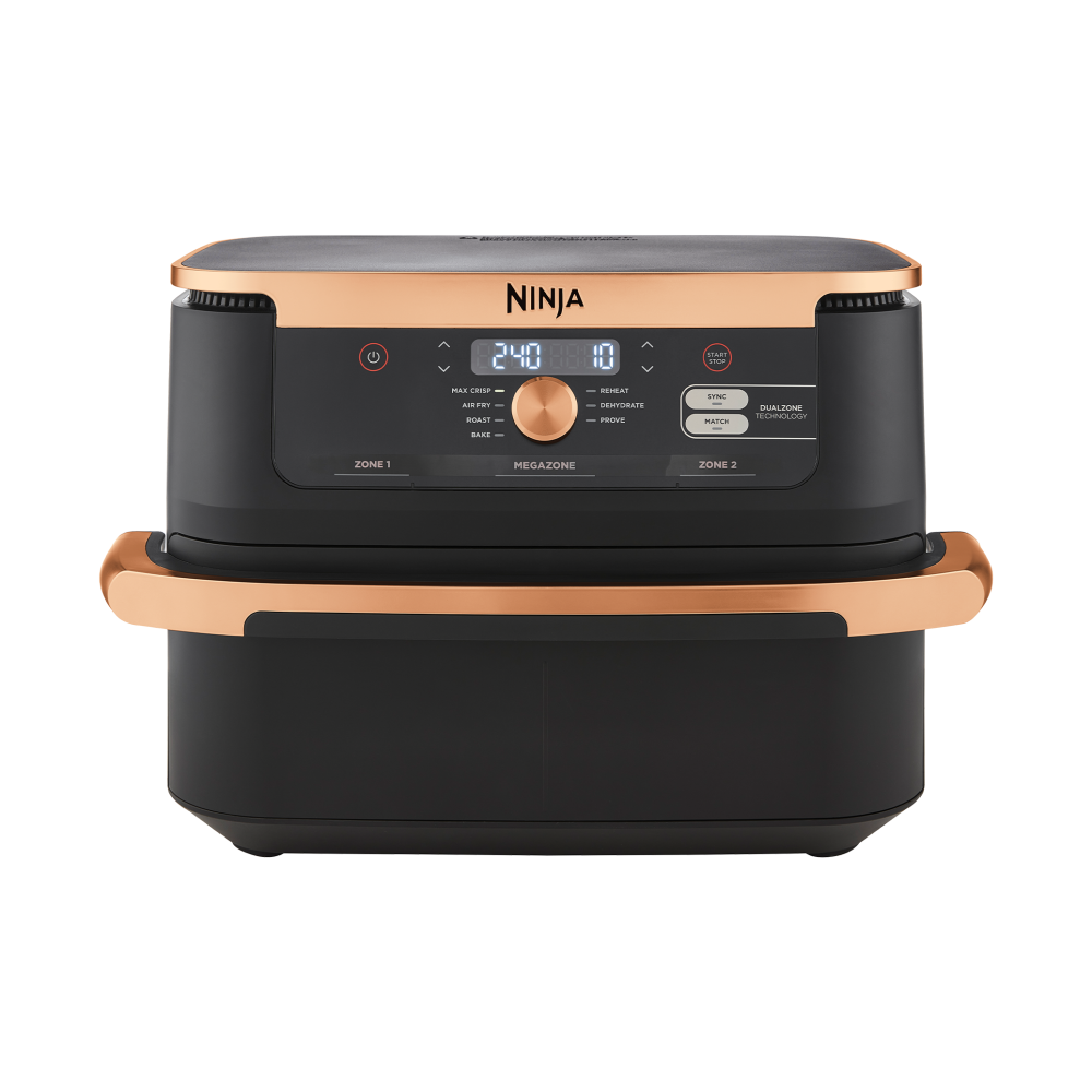 Ninja Foodi FlexDrawer 10.4L Air Fryer AF500UKCP Black & Copper
