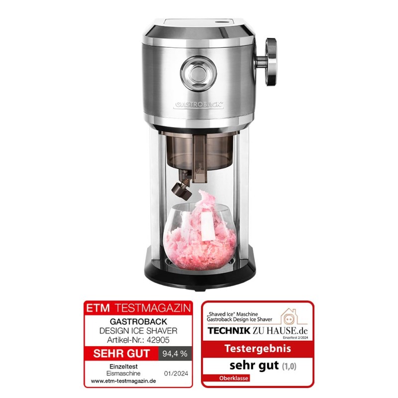 Gastroback 62905 Design Ice Shaver – Slush Cocktails & Frozen Fruit Processing