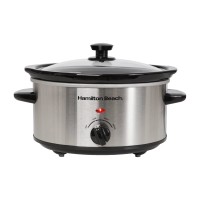 Hamilton Beach The Comfort Cook 3.5L Slow Cooker – Stainless Steel