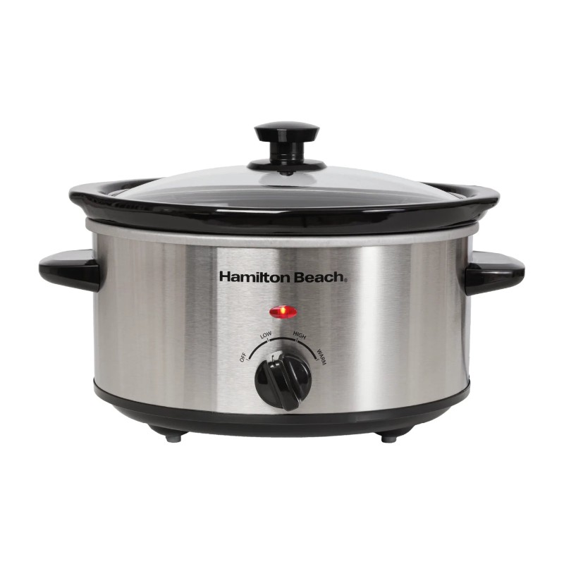 Hamilton Beach The Comfort Cook 3.5L Slow Cooker – Stainless Steel