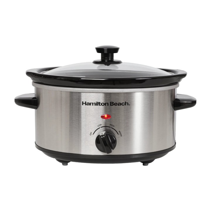 Hamilton Beach The Comfort Cook 3.5L Slow Cooker – Stainless Steel