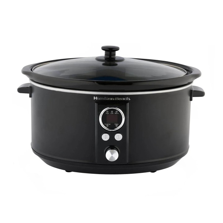 Hamilton Beach Digital 6.5L Oval Slow Cooker – Black