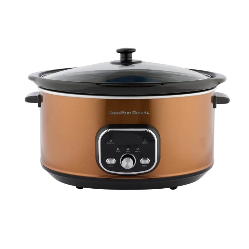 Hamilton Beach Digital 6.5L Mijoteuse ovale – Cuivre