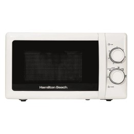 Hamilton Beach 20L Manual White Microwave with Stainless Steel Cavity
