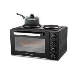 Hamilton Beach 28L Mini Horno con Doble Placa Caliente