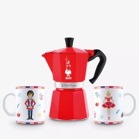 Bialetti Nutcracker Moka Express 6 Taza & 2 Tazas