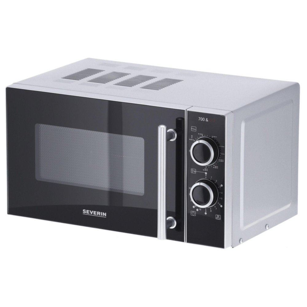 Severin MW 7771 microondas Negro, Plata Microondas combinado