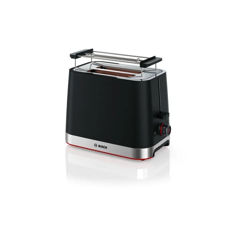 Bosch TAT4M223 grille-pain 4 2 tranche(s) 950 W Noir, Acier inoxydable