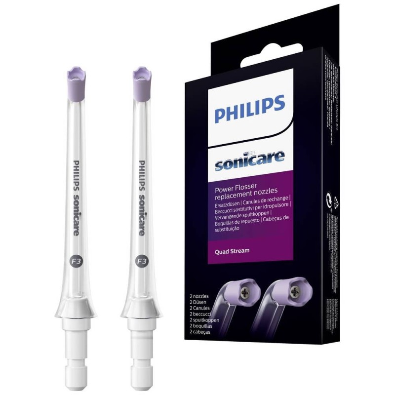 Philips Sonicare Power Flosser HX3062/00 2-pack F3 Quad Stream water