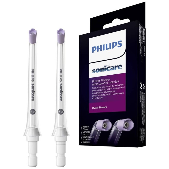 Philips Sonicare Power Flosser HX3062/00 2-pack F3 Quad Stream water