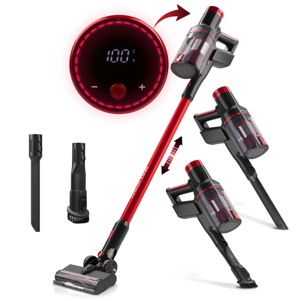 ProfiCare 331140 2-in-1 stick vacuum AC Dry HEPA Bagless 600 W Red -