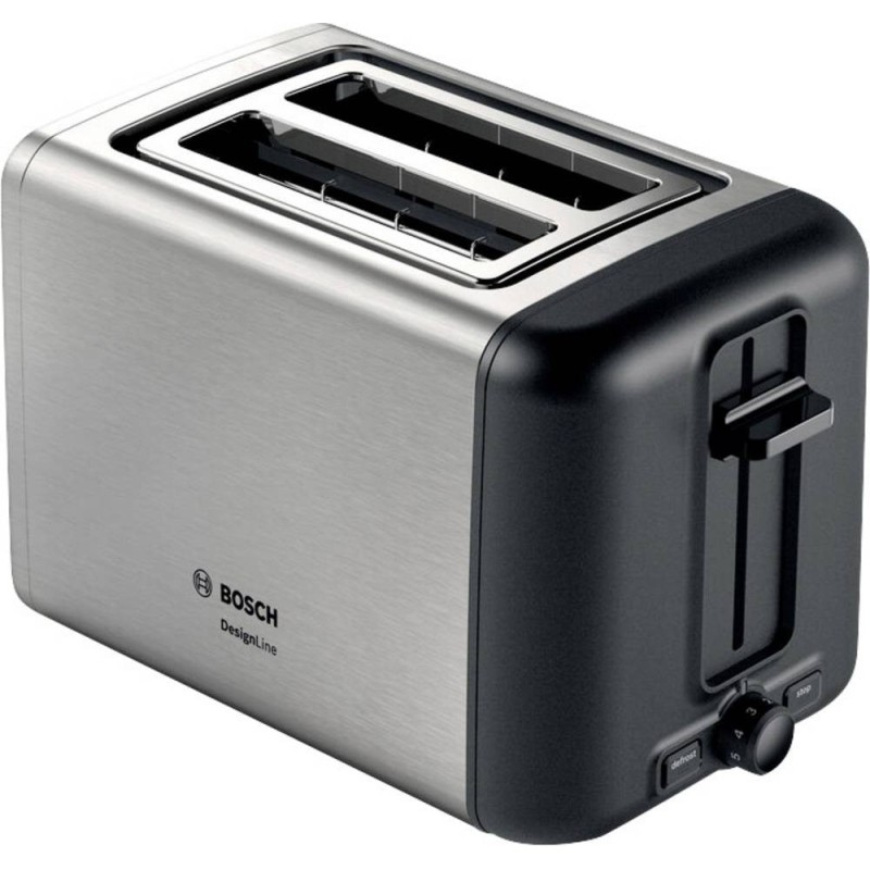 Bosch TAT3P420DE toaster 2 slice(s) 970 W Black, Silver