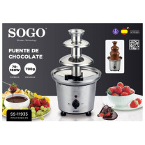 Sogo FCH-SS-11935 fontaine à chocolat en acier inoxydable 100 W 1 kg -