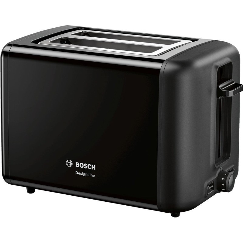 Bosch TAT3P423DE tostadora 2 rebanada(s) 970 W Negro