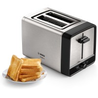 Bosch TAT5P420 brødrister 2 skive(r) 970 W Svart, Rustfritt stål