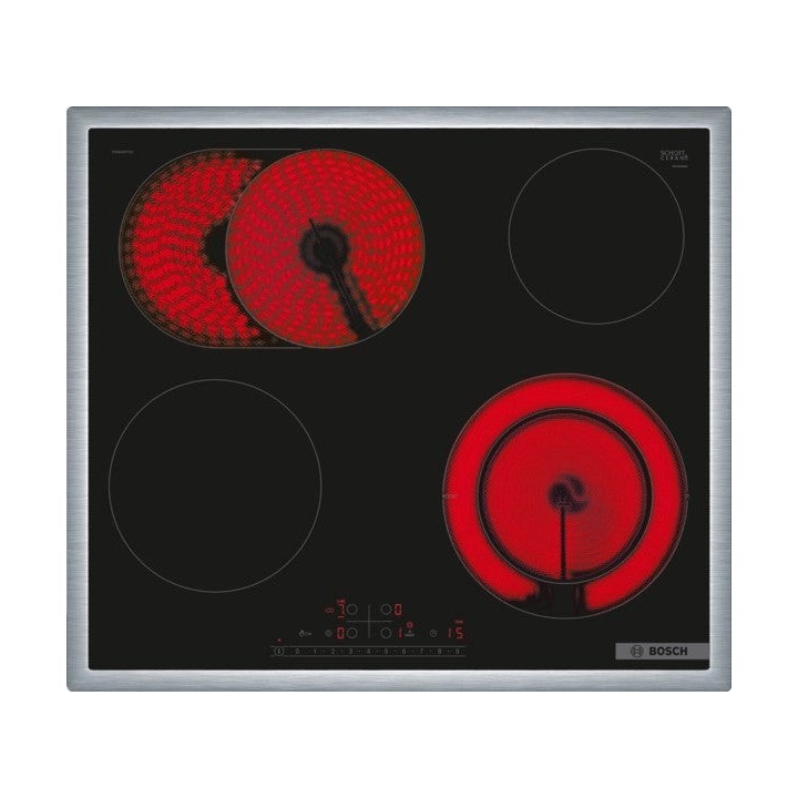 Bosch Serie 6 PKN645FP2E hob Black Built-in 60 cm Ceramic 4 zone(s)