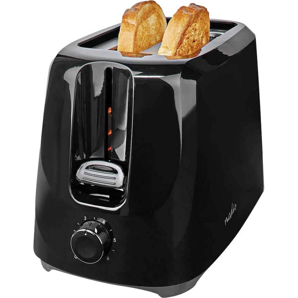 Nedis KABT150EBK brødrister 6 2 skive(r) 700 W Sort