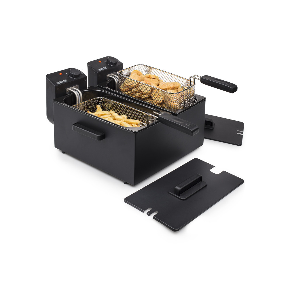 Princess 183028 Double Black Fryer