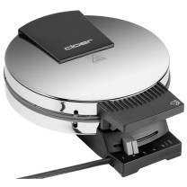 Cloer 185 vaffeljern 930 W Sort, Krom
