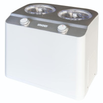 Unold Doppio Compressor iskremmaskin 2.4 L 250 W Satin steel, White