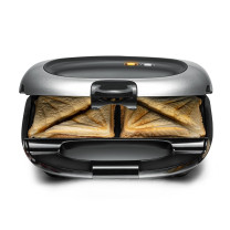 Rommelsbacher ST 1000 sandwichera 1000 W Negro, Plata