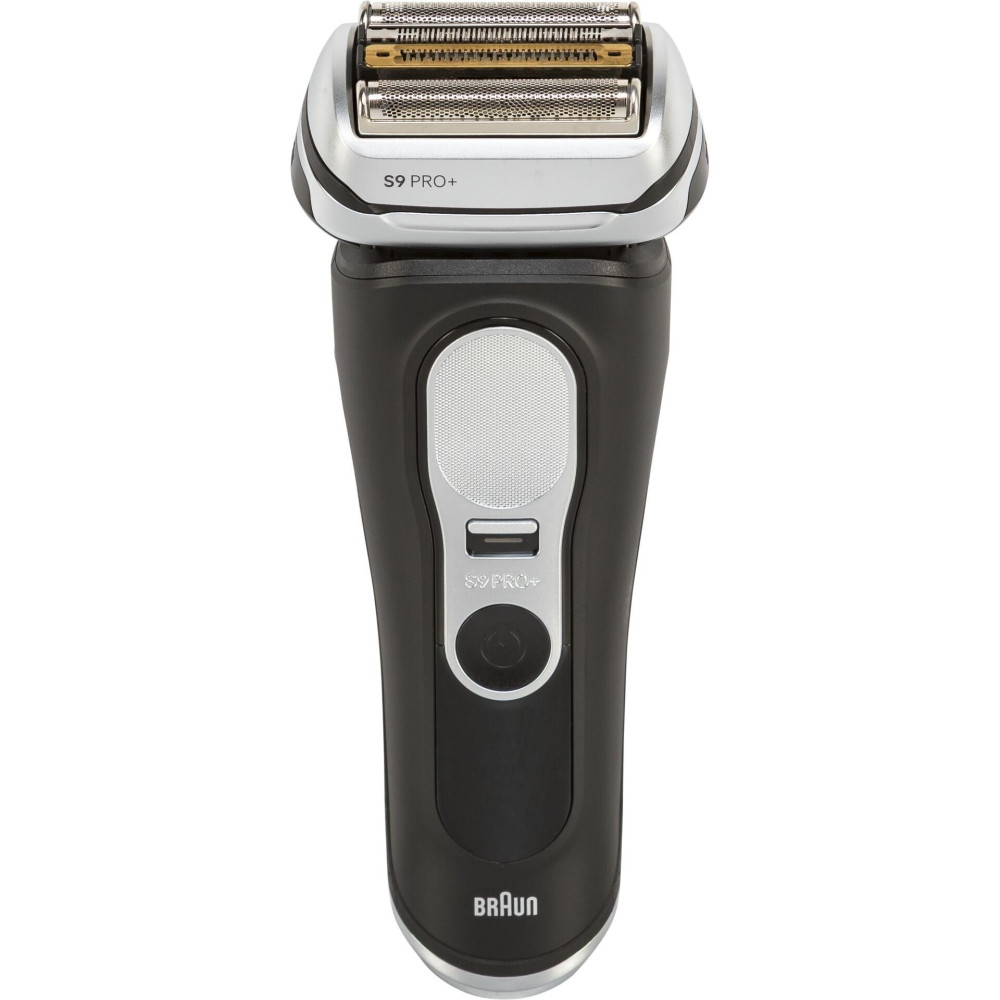 Braun Series 9 Pro+ 9660CC Afeitadora de lámina Recortadora Negra, Plateada