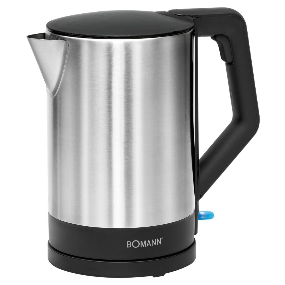Bomann WKS 3002 Bouilloire électrique CB 1.5 L 2200 W Noir, Acier inoxydable