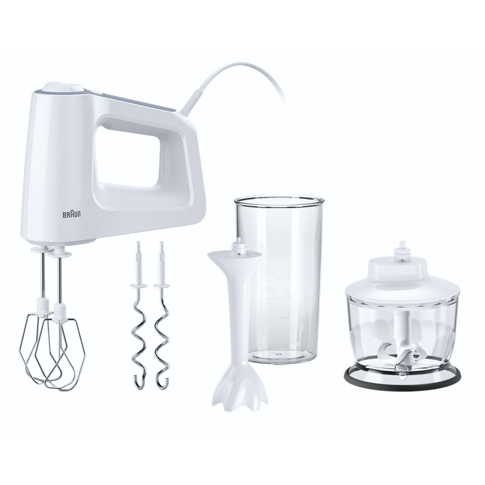 Braun HM 3135 WH-käsivatkain 500 V harmaa, valkoinen
