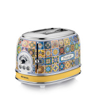 Ariete 155 Toaster Positano, 810W, 2 slices, 6 browning levels, Crumb tray, Defrost function, Automatic