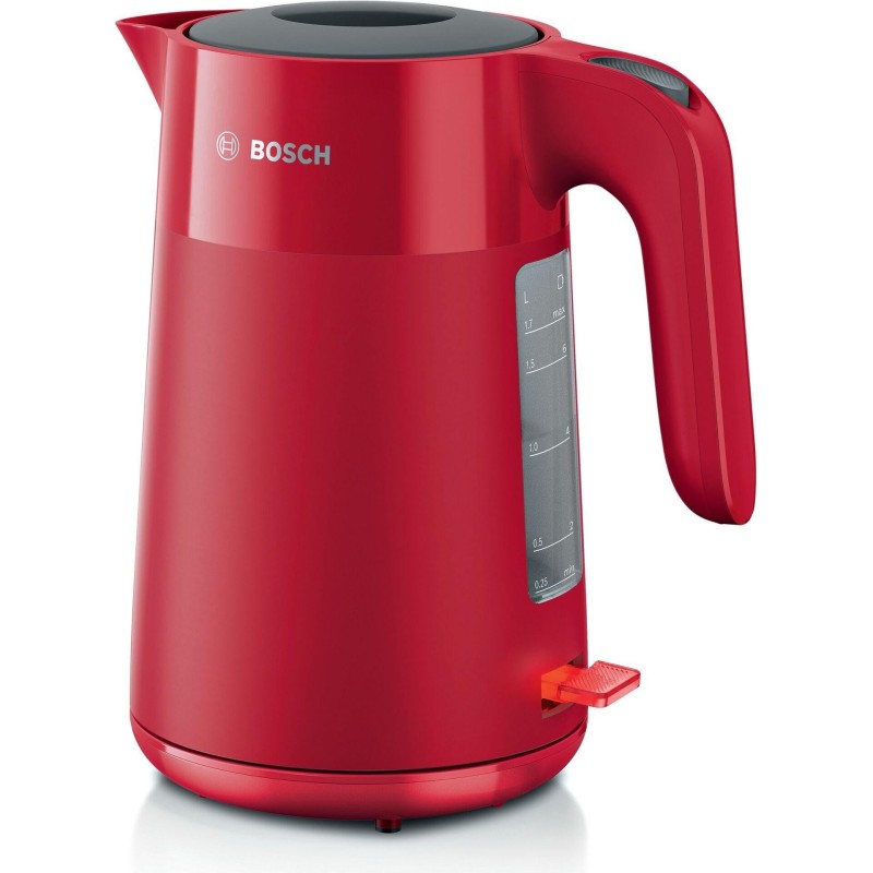 Bosch TWK2M164 Wasserkocher 1.7 L 2400 W Schwarz, Grau, Rot