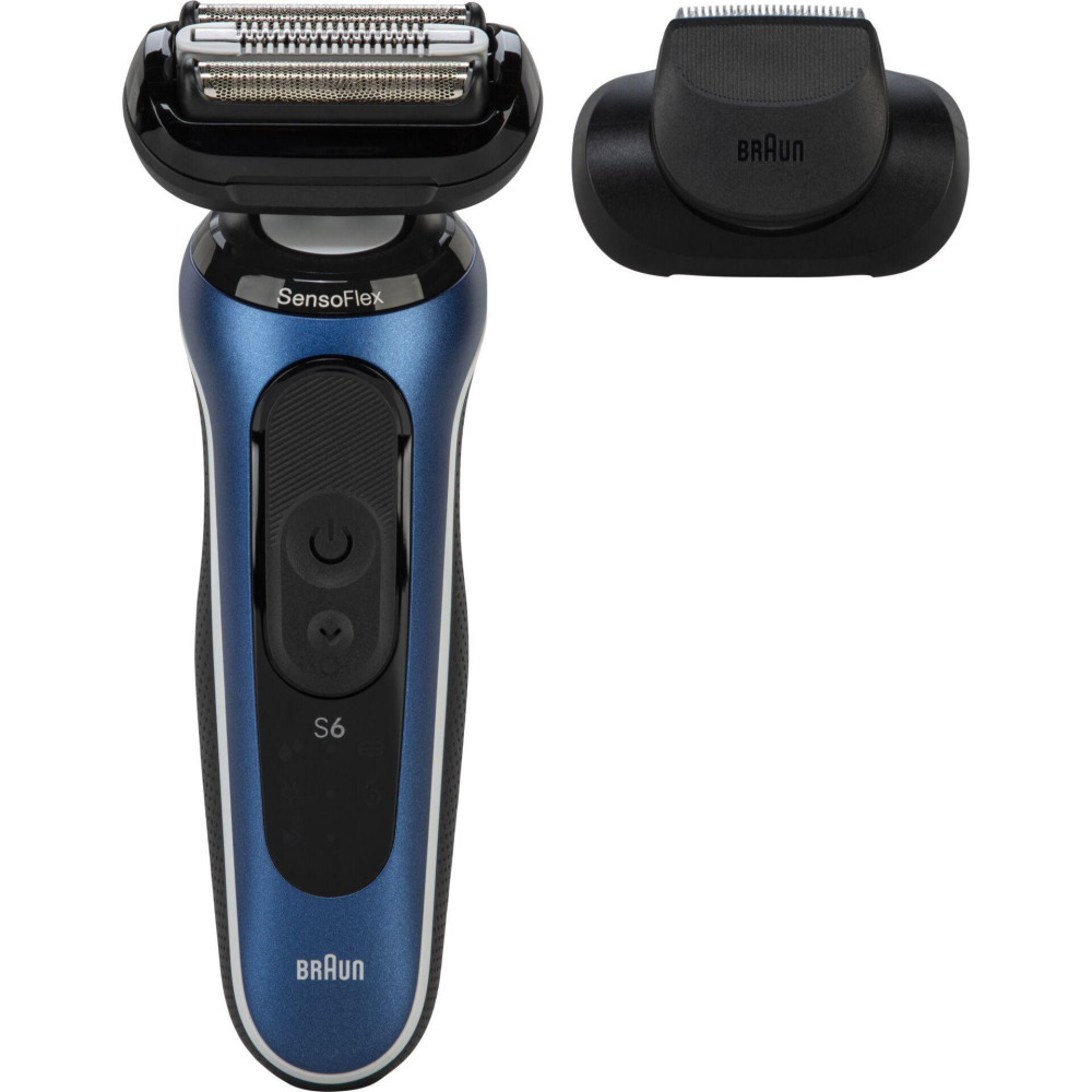 Braun Series 6 62-B1200S Folienrasierer Trimmer Blau