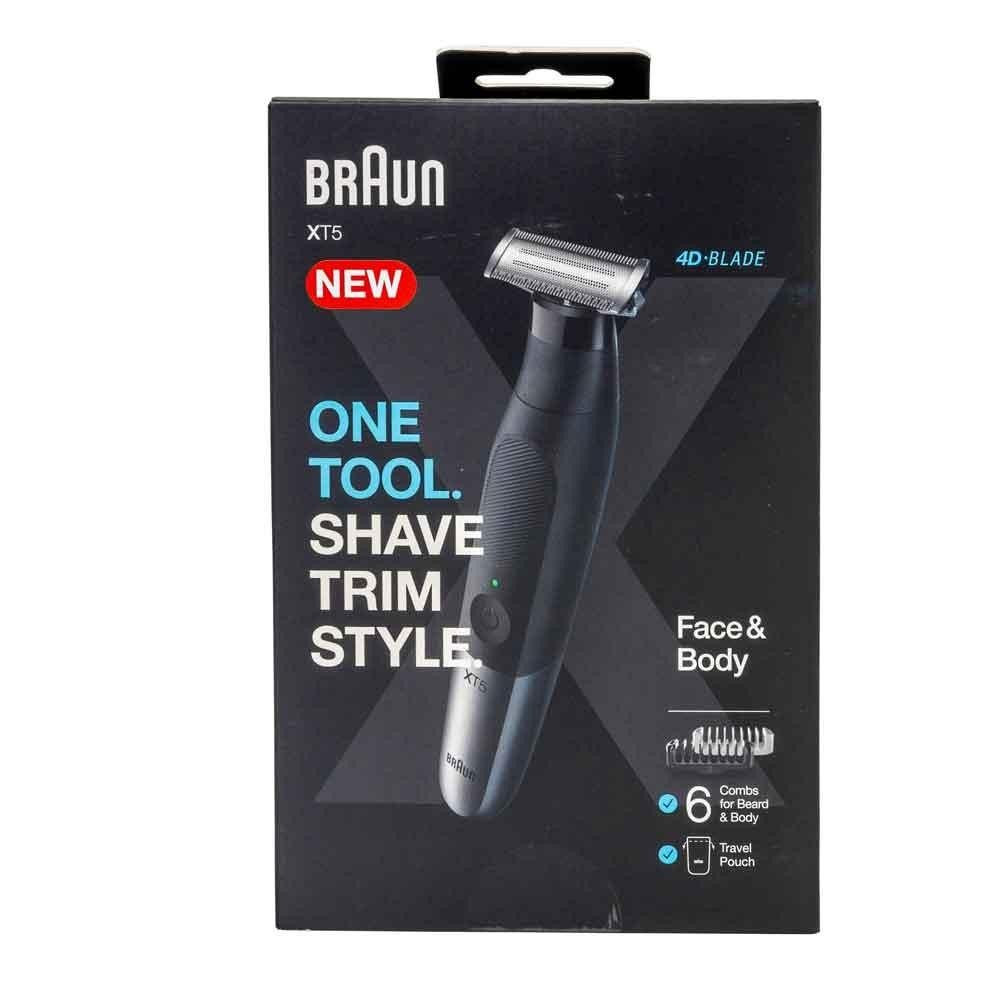 Braun Series X XT5200 Foil shaver Trimmer Black, Metallic