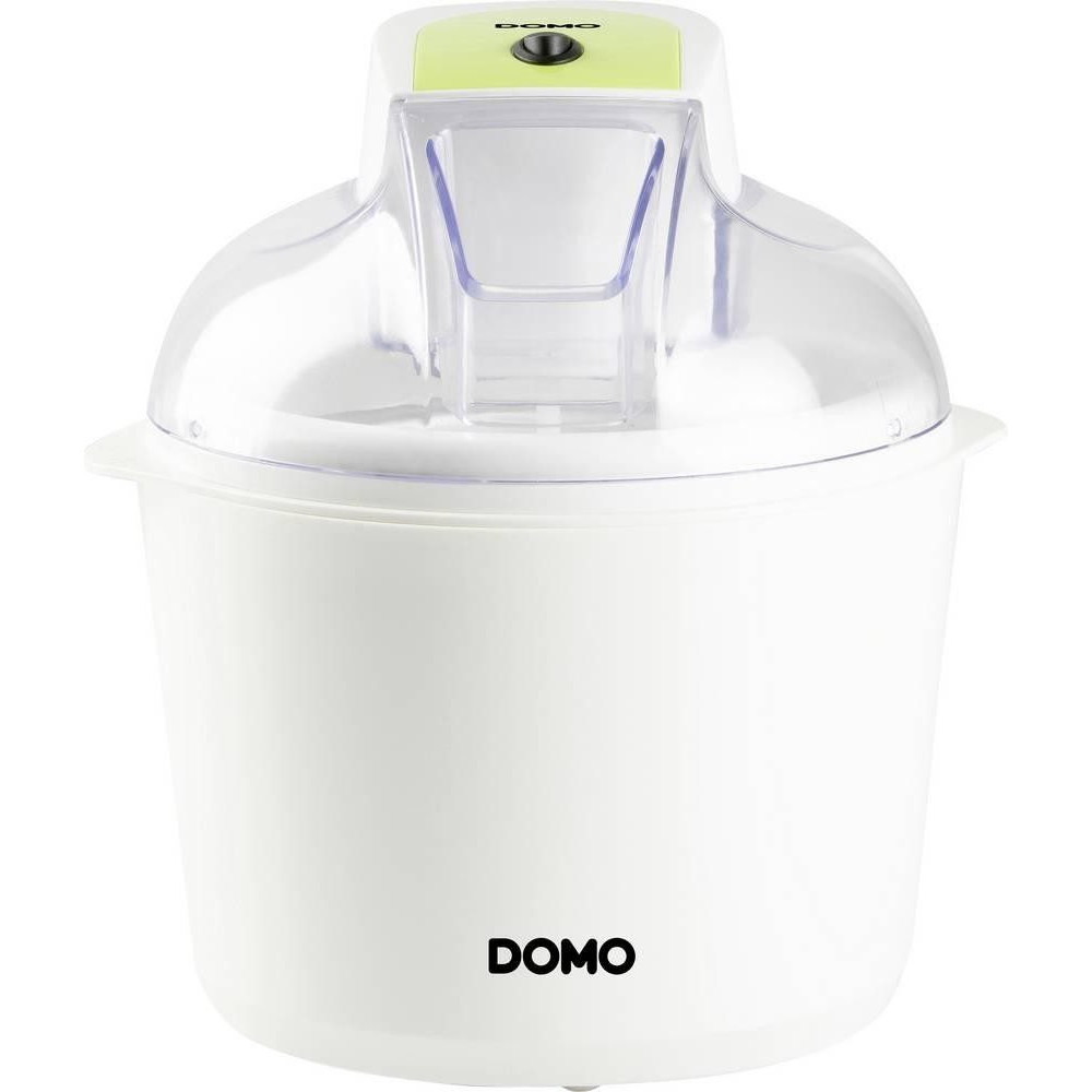 Domo DO9304I Eismaschine mit Gelbehälter 1.5 L 12 W Weiß
