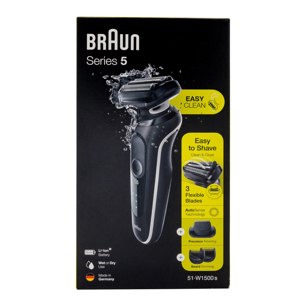Braun Series 5 51-W1500s Folie-scheerapparaat Trimmer Zwart